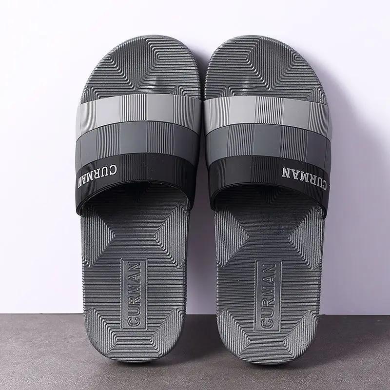 Fashion Slides Summer Indoor Slip-resistant House Male Slipper Walk Around Home Trend 2024 Comfortable Fun With Korean Style Men's Shoe