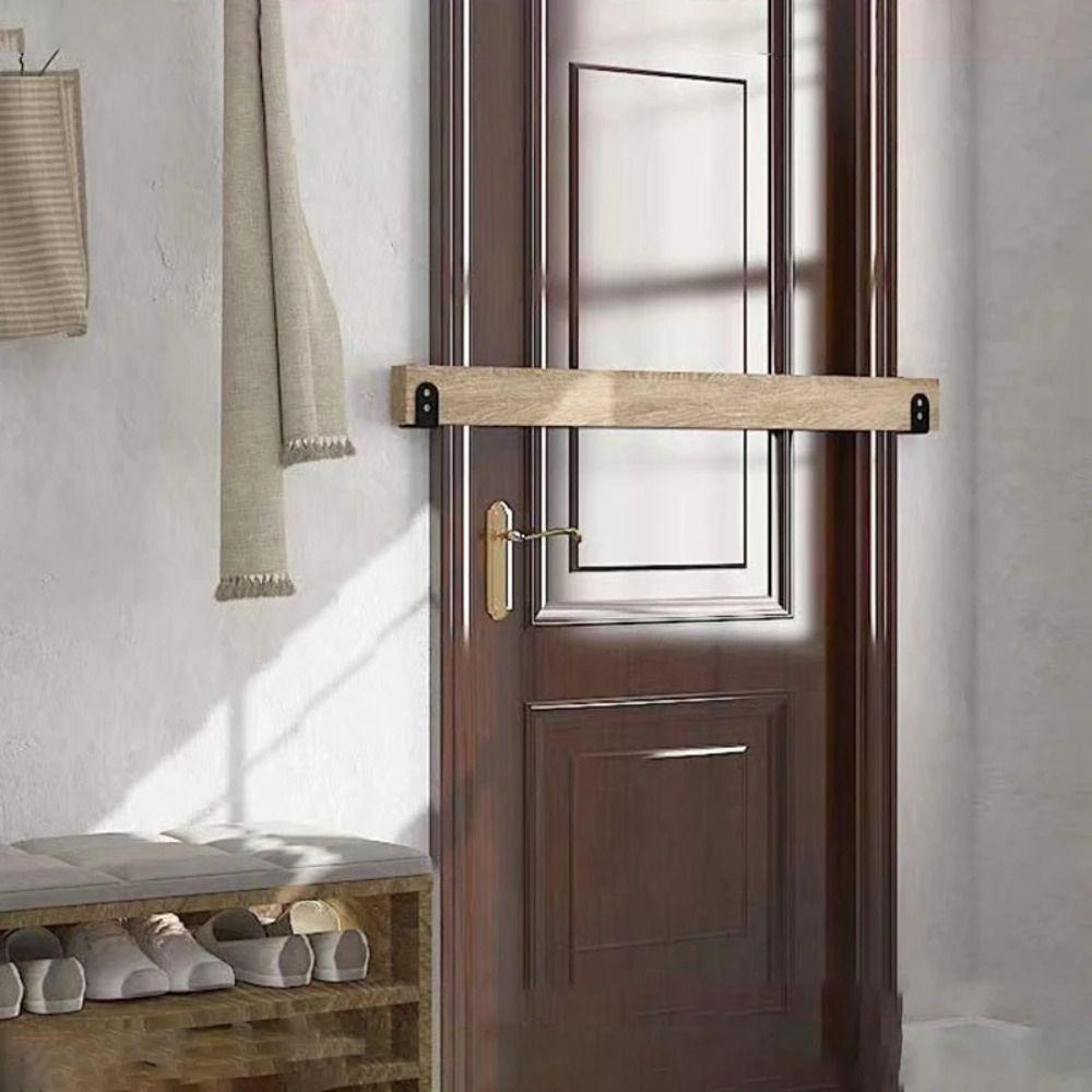 2 шт. металлический открытый стержень опорный U-образный кронштейн черный противоударный дверной кронштейн семейный