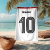 Custom Name Ultra-Soft Beach Towel with 10 Theme,Ideal for Pool - Camping, Diving - Perfect Travel Essential, Vibrant Beach Towel.
