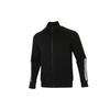 Knit Track Top With Logo Print And Stripes Men Jackets Black H40196