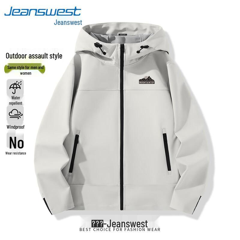 Унисекс водоотталкивающая куртка Jeanswest с флисовой подкладкой для улицы