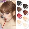 XIYUE Fake Blunt Air Bangs Hair Clip-In Extension Synthetic Fake Fringe Natural False Hairpiece For Women Clip In Bangs