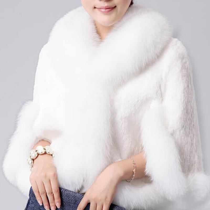 Женские меховые пальто из искусственного меха, норковые волосы, кроличьи волосы Рекс, накидки, белые пальто, воротник из искусственного меха лисы