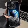 Чехол для телефона iPhone 17 Air 16E 15 16 Pro Max Земля Звезды Космос Вселенная Чехол 14 Plus 13 12 Mini Мягкий Силиконовый Fundas