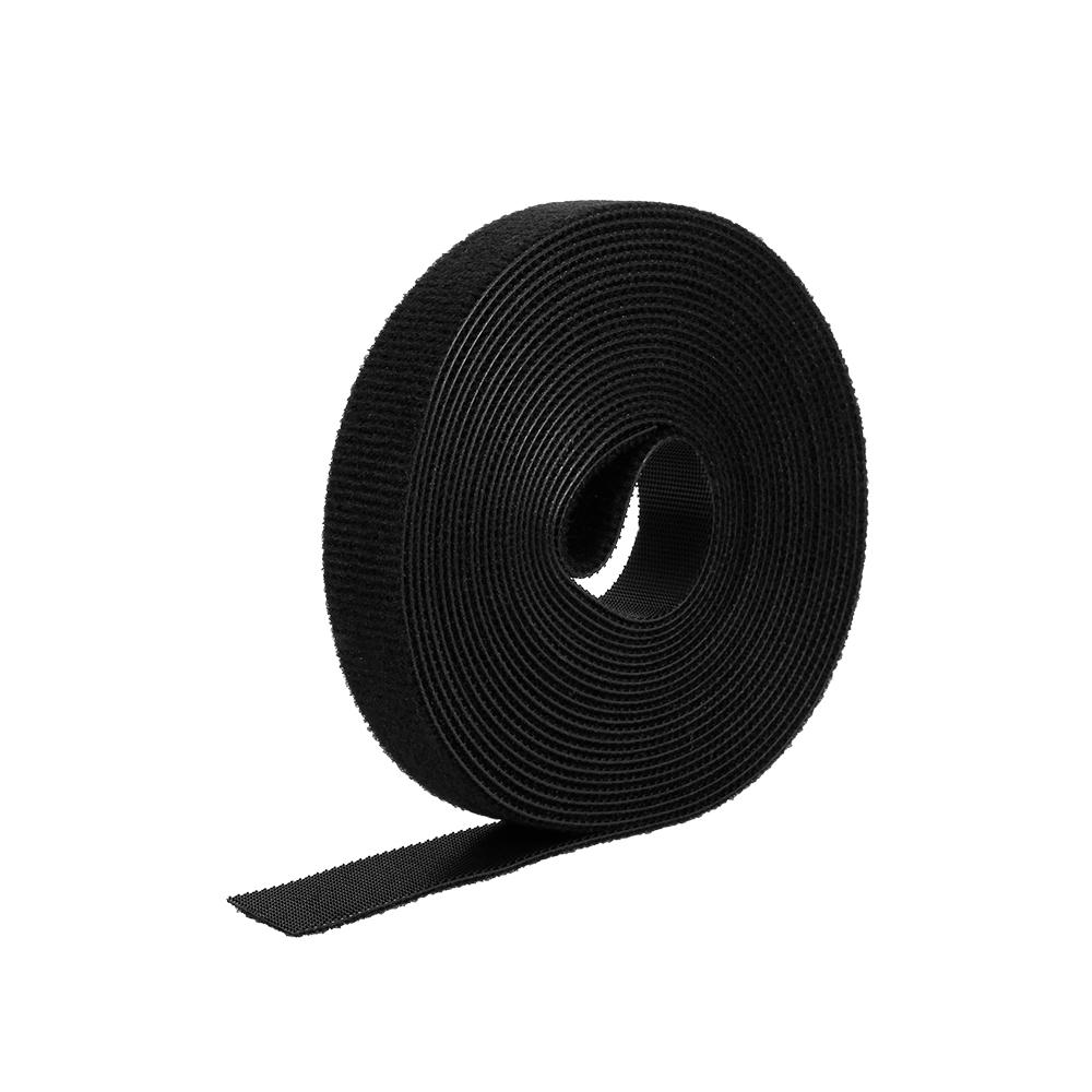 1 Roll Self Adhesive Reusable Cable Tie Nylon Fastener Hook & Strap Cord Ties 2cm x 5m