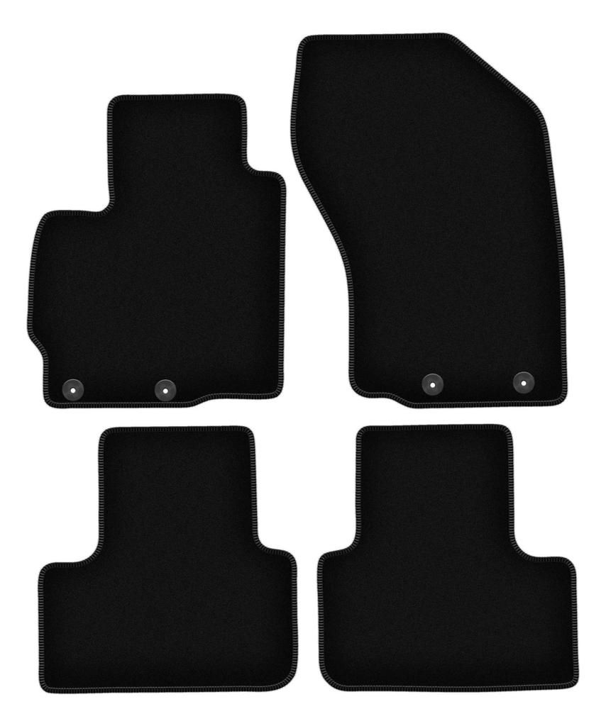 Basic Velour Car Mats, For Peugeot 4008 Crossover (2012-2017)