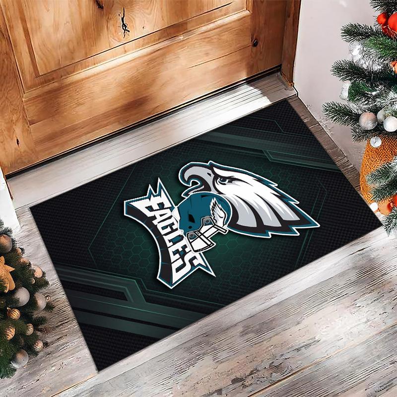 Кристально-бархатный ковер Philadelphia Eagles Мягкий Анти?Нескользящий коврик для пола, удобный ковер для декора гостиной, спальни в доме