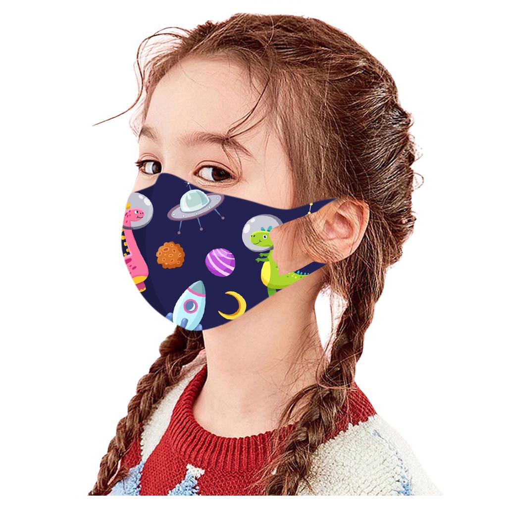 1PC Children's Windproof Reusable Printed Face Mask