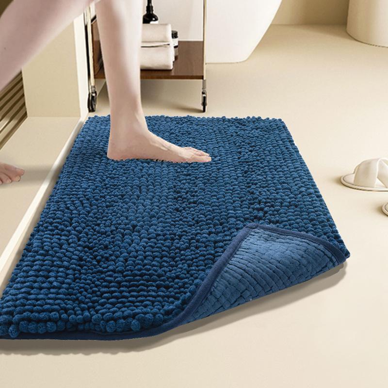 Bathroom Floor Mat Chenille Strong Absorbent Bathroom Door Door Mat Non-slip Dirty Carpet Toilet Toilet Door Mat