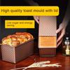 Loaf Pan Household Baking Tray Rectangle Toast Box Cake Mold Baking Tool Bread Mold Pan Baking With Lid