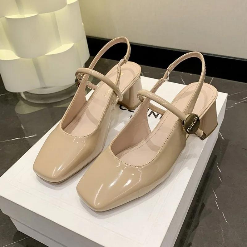 Женские сандалии на плоской подошве, летняя повседневная обувь 2024 года, новая мода, прогулочная пляжная обувь, тренд, женские туфли на высоком каблуке, сандалии mujer