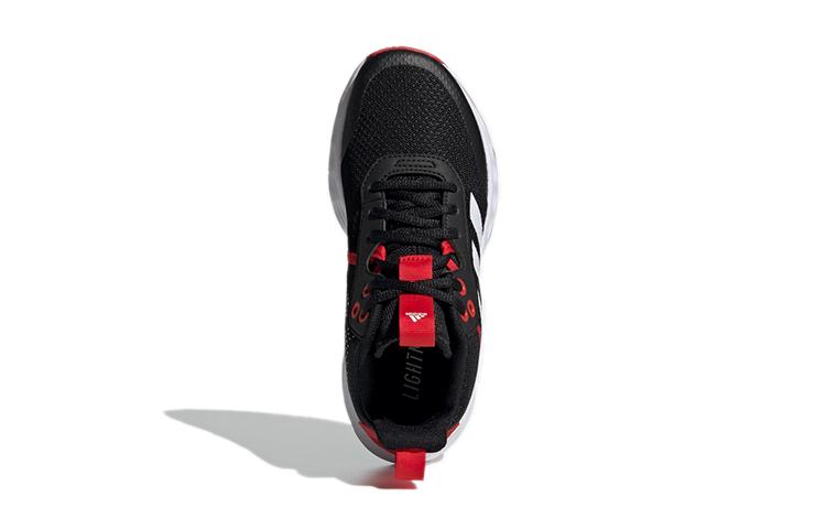 adidas OwnTheGame 2.0 K Нескользящие и дышащие низкие баскетбольные кроссовки для выступлений Черно-белые Детские H01555