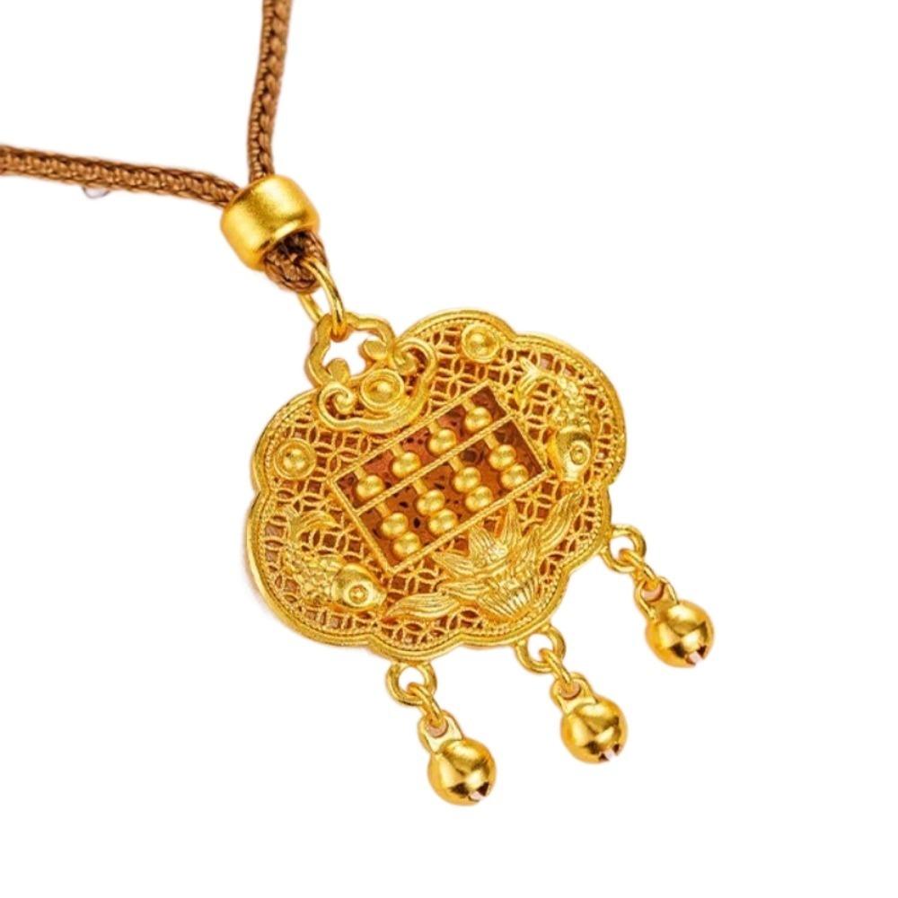 Золотая Рыбка Дракон Подвеска Ожерелье Цветочное Ожерелье до Ключиц Ожерелье в Китайском Стиле Подарки