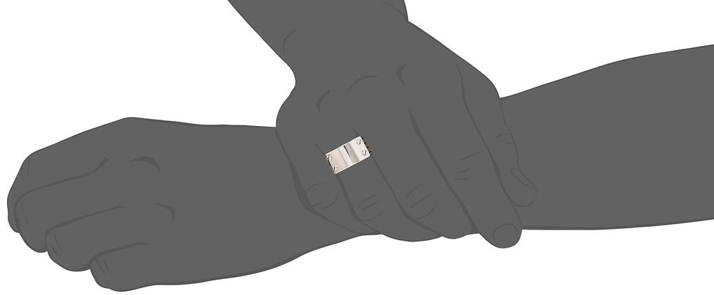 Monroe Wide Bisplate Silver Japanese Size 20 Dr. Ring, 925, FC-49SE-SV-20,