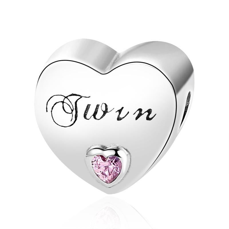 Новые медные шармы Сердце Люблю тебя навсегда Мама Тетя Бусины Подходят для оригинального браслета DIY Подарок Женщинам