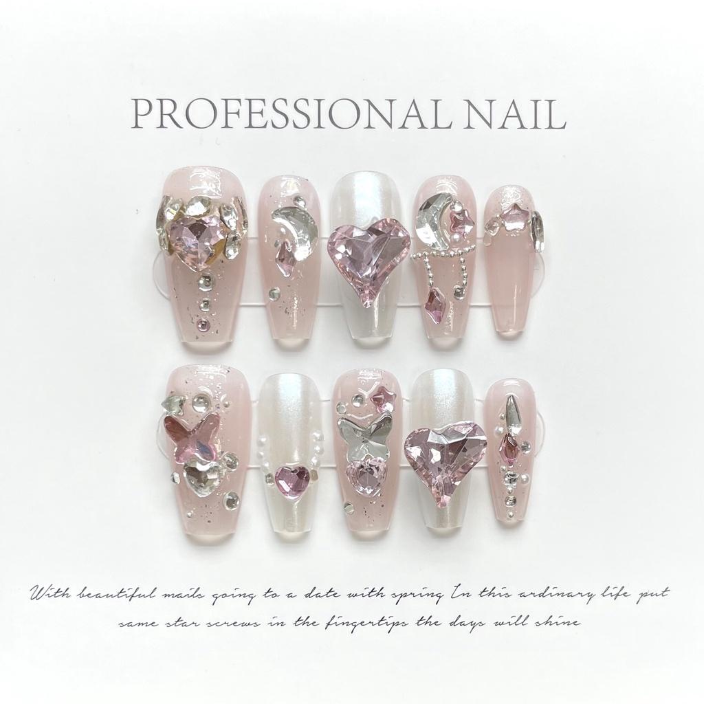 Original Shootmillennial Hot Girl Magic Mirror Powder Wearing Armor Inlaid With Love Rose Pink Luxury Diamond Full