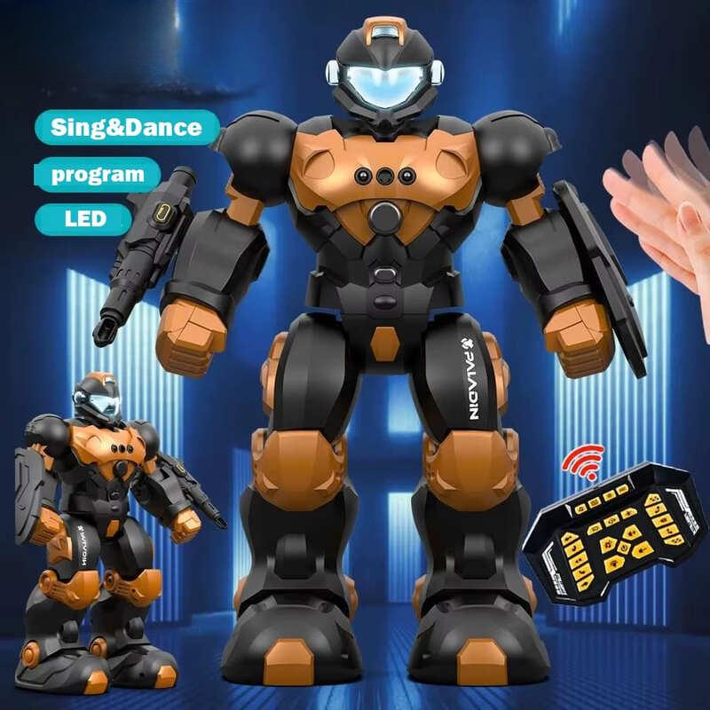 Новый интеллектуальный голосовой диалог пульт дистанционного управления робот игрушка программирование голосовое управление двойной режим пульт дистанционного управления жестами электрическая модель игрушка мальчик подарок