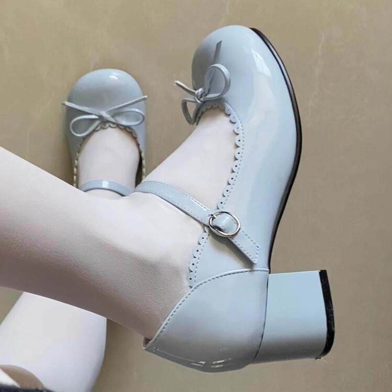 Модная обувь AIYUQI Лолита для женщин 2024 Новая японская с бантом Преппи стиль Обувь для девочек JK Асагучи Туфли Мэри Джейн Женские