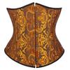 Women's Corset Underbust Floral Gothic Corsets Sexy Jacquard Bustiers Waist Trainer Bustier Woman Carnival Costume Plus Size