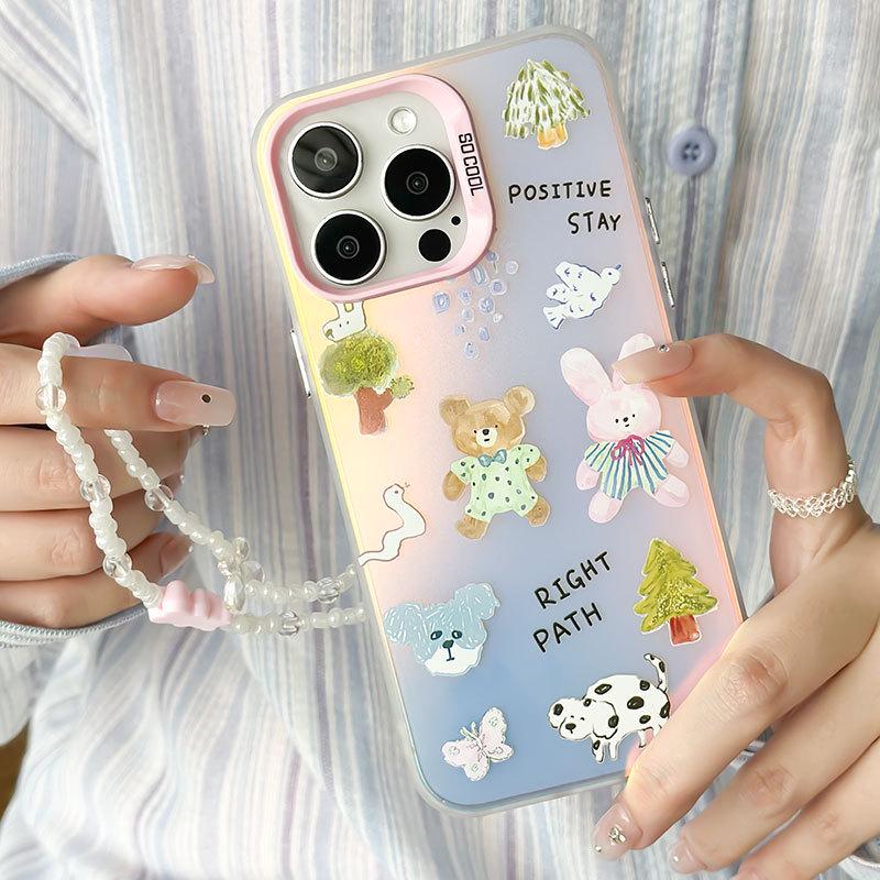 Матовый лазерный чехол для телефона Zhitai для iPhone 16 Pro, 14, 13, Huawei Mate 60 Pro