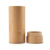 Cylindrical Bamboo Wood Spectacle Case Retro Bamboo Spectacle Case Natural Bamboo Color Storage Box Moisture-proof