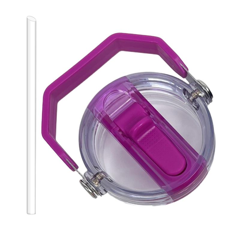 Для стаканов Stanley 20/30 унций IceFlow с защитой от проливания Заменяемая крышка Экологичная Креативные аксессуары для стакана со спиральной соломинкой