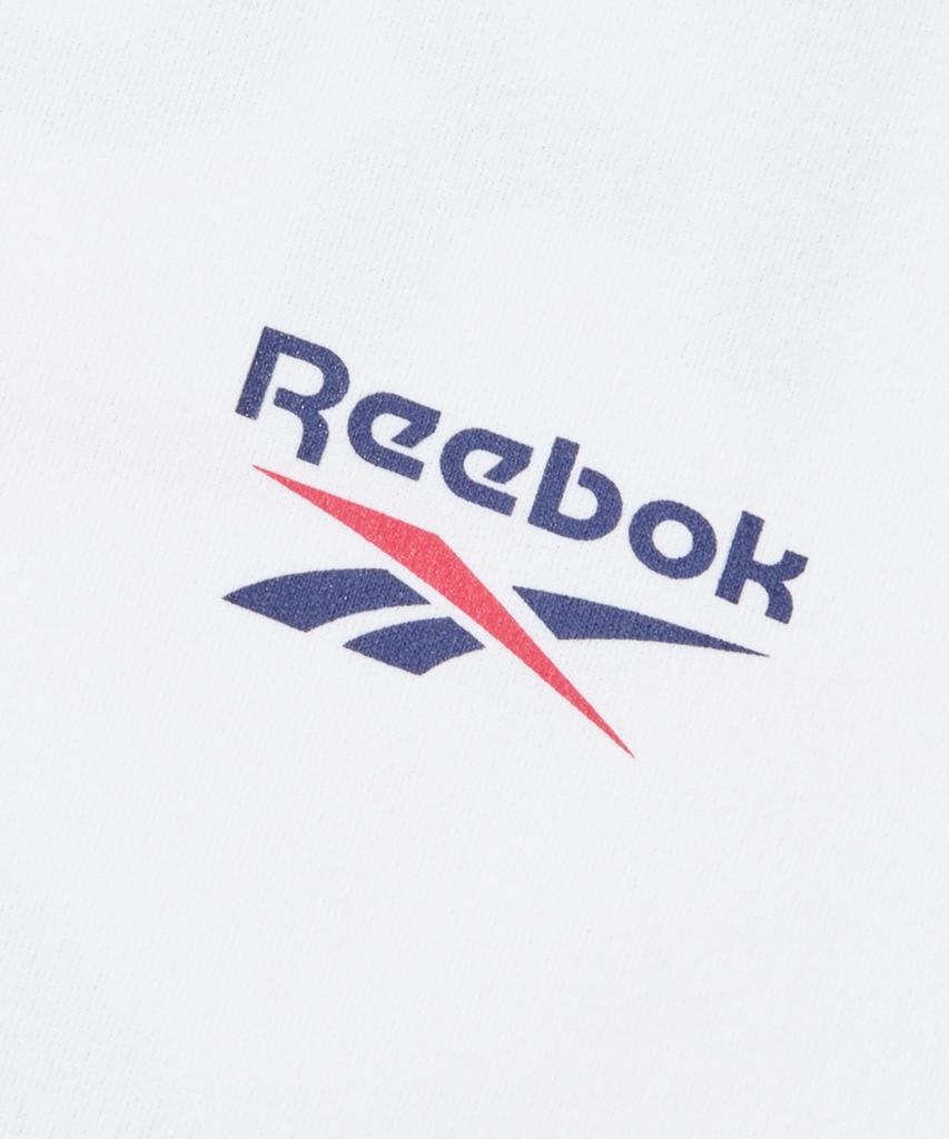 Reebok Большая векторная футболка с лозунгом, свежая, с коротким рукавом - Белая