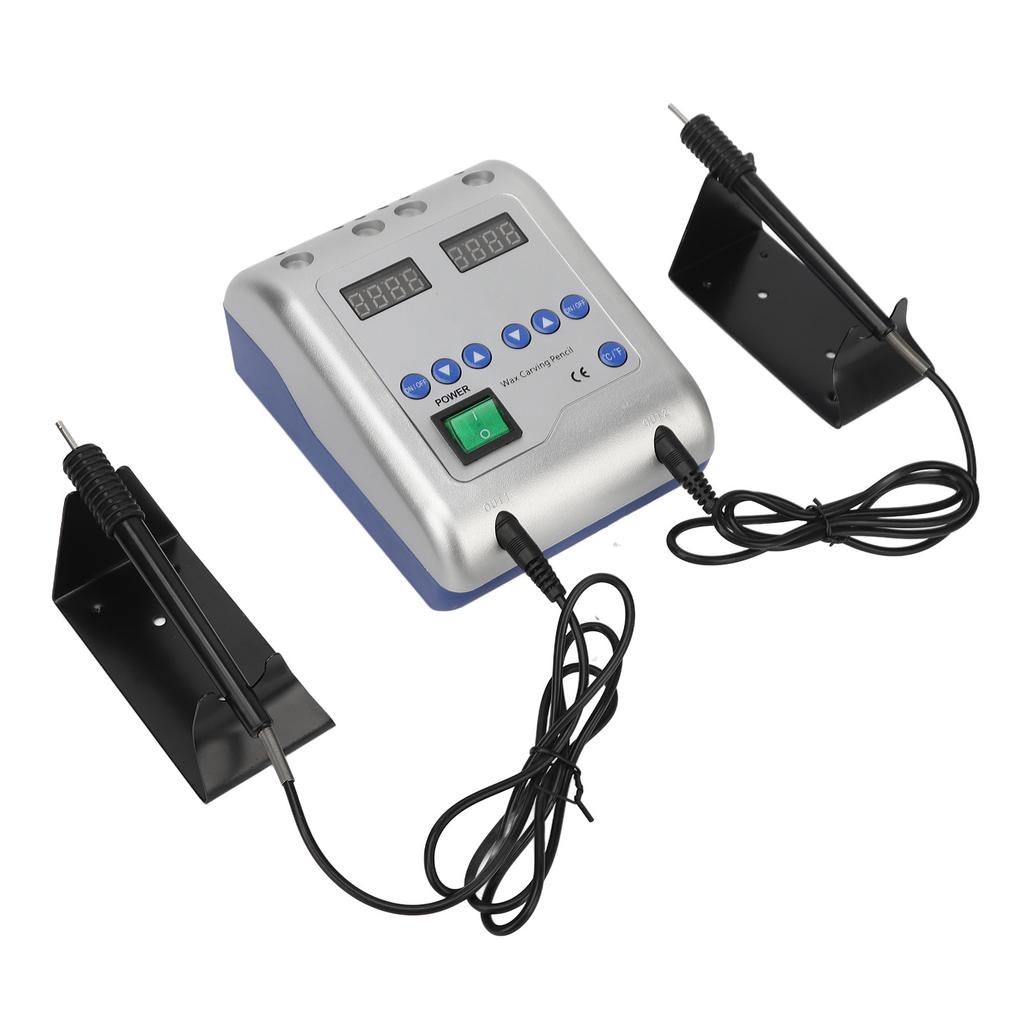 Dental Electric Wax Knife Double Carving Pencil Adjust Temperature Dental Wax Carver