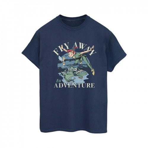 Disney Womens/Ladies Peter Pan Fly Away To Adventure Cotton Boyfriend T-Shirt