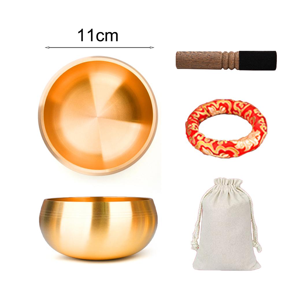 Санскритская чаша Непал Тибет Будда Тибетская поющая чаша Йога Медитация Чаша для пения Латунный колокольчик Музыкальная терапия