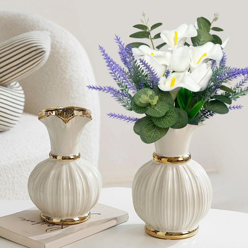 Искусственный цветок 13,77 дюйма Реалистичная цветочная композиция Букеты для домашней вазы Украшение Свадебные центральные композиции для стола