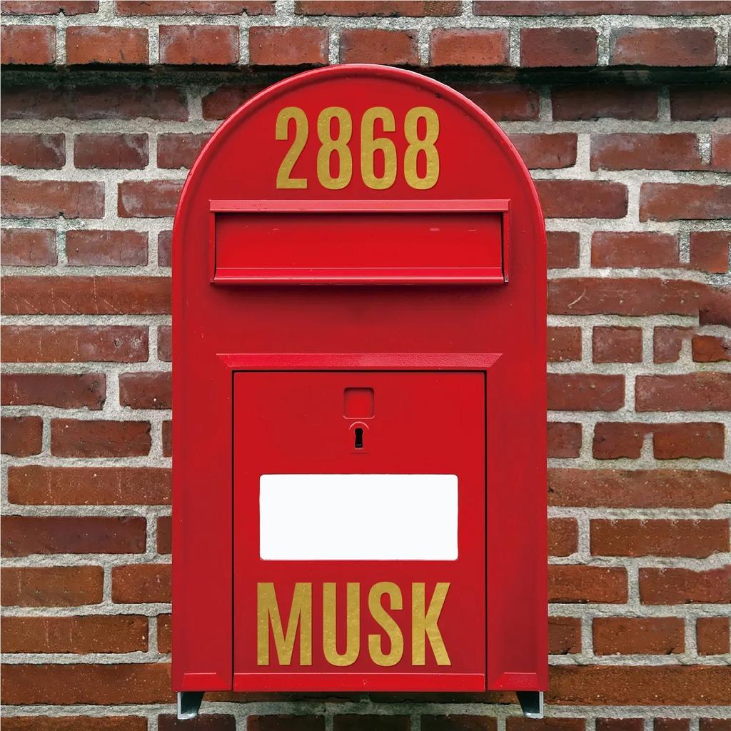 Large Alphanumeric Symbol Stickers 2.5-inch DIY Car Hot Stamping Letter StickersAuto Accessory Self-adhesive Decoration