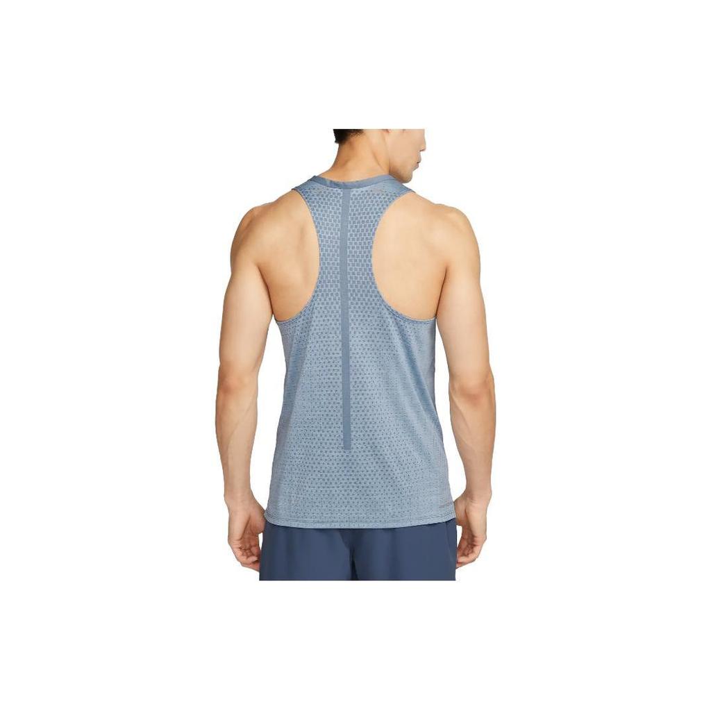 Nike Майки мужские стально-синие с круглым вырезом умеренные прочие DM4751-493