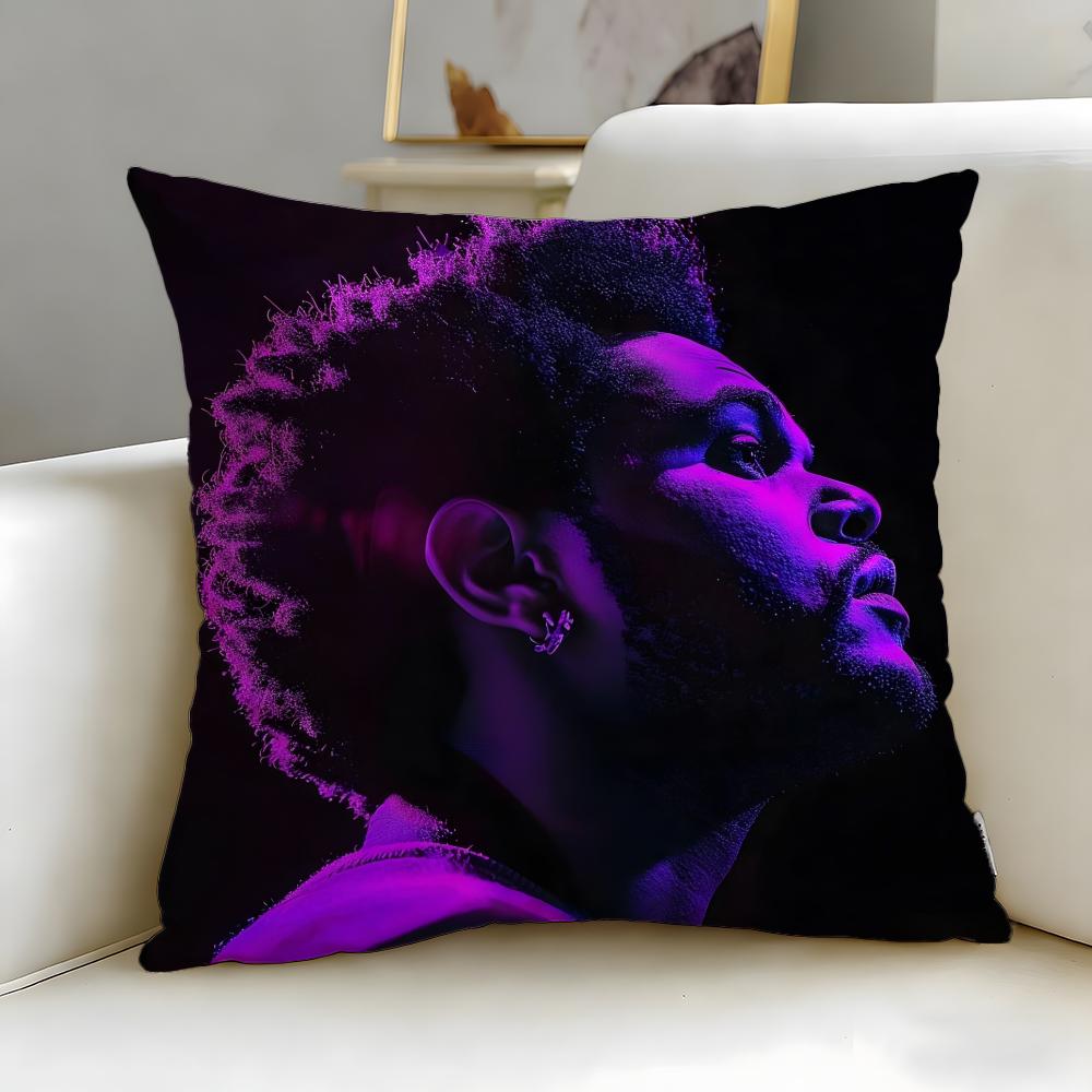 Популярный певец The Weeknd Наволочка Мягкая Легко стирающаяся Чехол для подушки Универсальный для Дивана Кровати Путешествий и Офиса