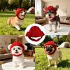 Windproof Pet Knitted Hat Playful Dog Design Winter Dog Cap Warm Dog Beanie  Christmas Festival