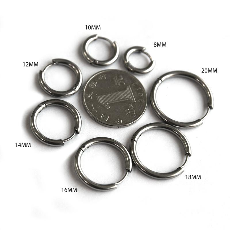 Women Piercing Jewelry Stainless Puncture Steel Hypoallergenic Men Round Ornaments Earrings