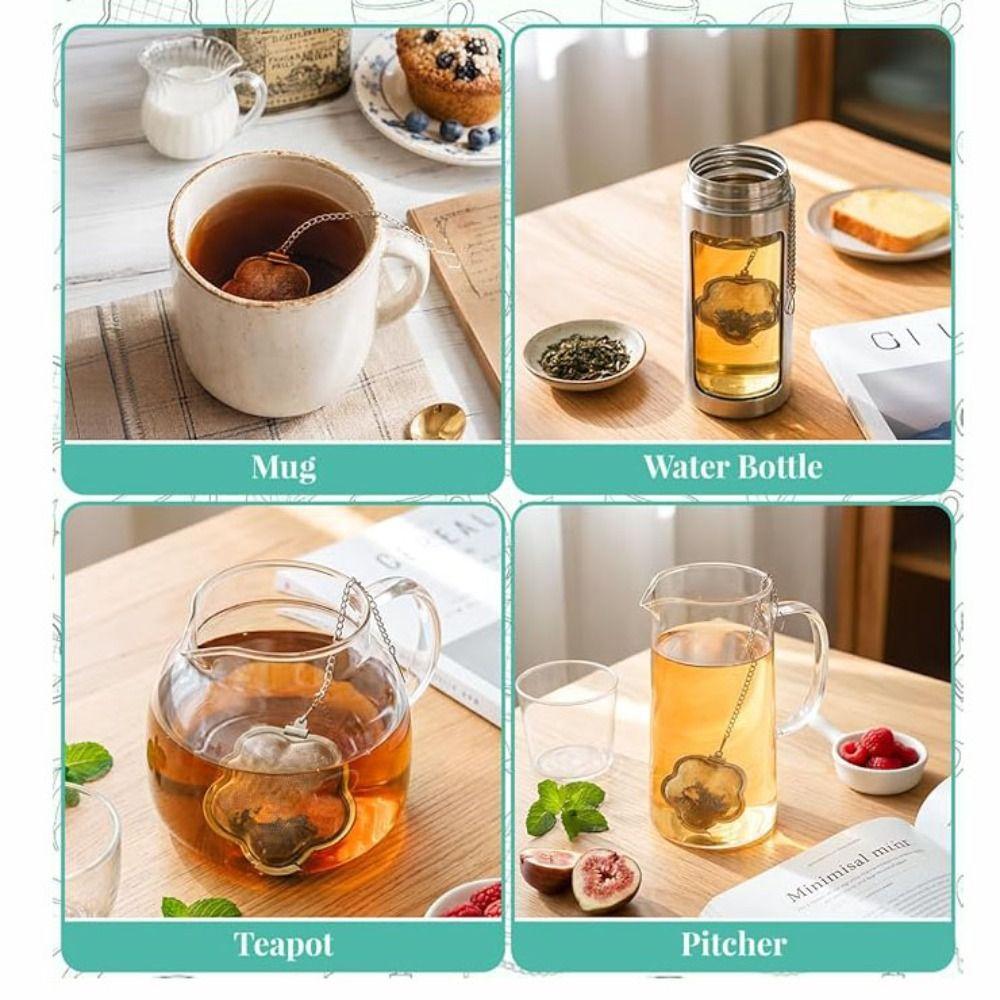 Fine Mesh Tea Strainer Stainless Steel Tea Ball Filter Portable Tea Infuser Ball for Brew Tea