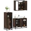 VidaXL Ensemble De Meubles De Salle De Bain 3 Pcs Chêne Marron, Armoire De Salle De Bain, Placard De Salle De Bain, Meuble 3300974