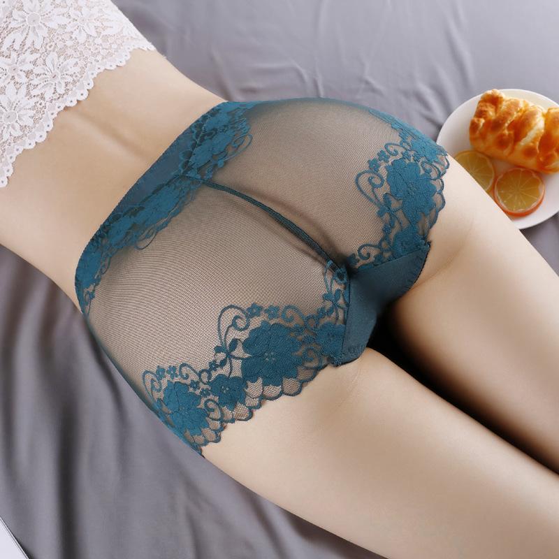3XL Plus Size Lace Panties High Waist Women Pants Sexy Hollow Flowers Lingerie Female Mesh Breathable Briefs Intimates 4XL