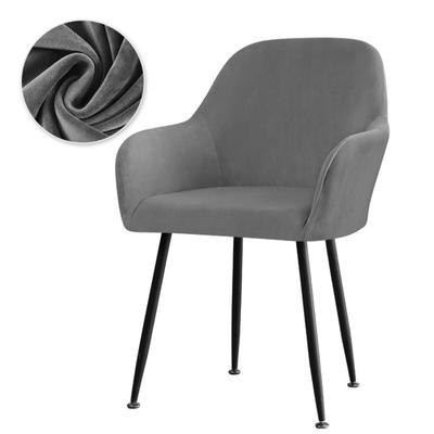 Чехол на стул Silver Fox Velvet Swan Flannel Elastic Home Hotel Dining Chair High Armrest Chair