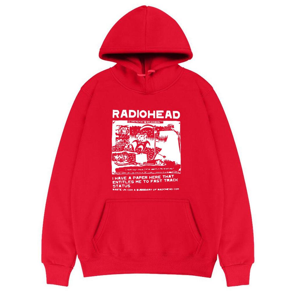 Hoodies Rapper Radiohead Print Sweatshirts Men Women Fashion Pullover Sweatshirt UnisexHarajuku Street Oversized Hoodie Tops