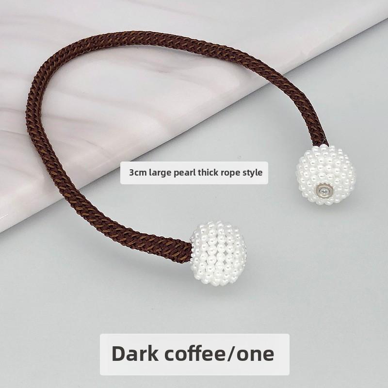 Оптовая продажа Большие Толстые Веревочные Подхваты для Жемчужных Штор Магнитные Подхваты Простые Веревочные Украшения Пряжки для Штор