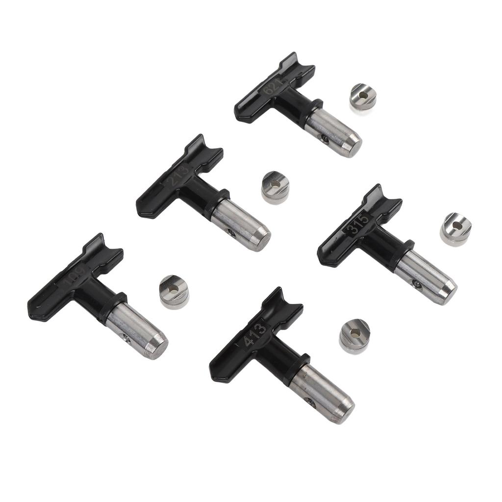 5 Набор Безвоздушных Наконечников для Распылителя Детали для Окрасочного Пистолета Распылительной Машины 109 213 315 413 621 Сопло Черный