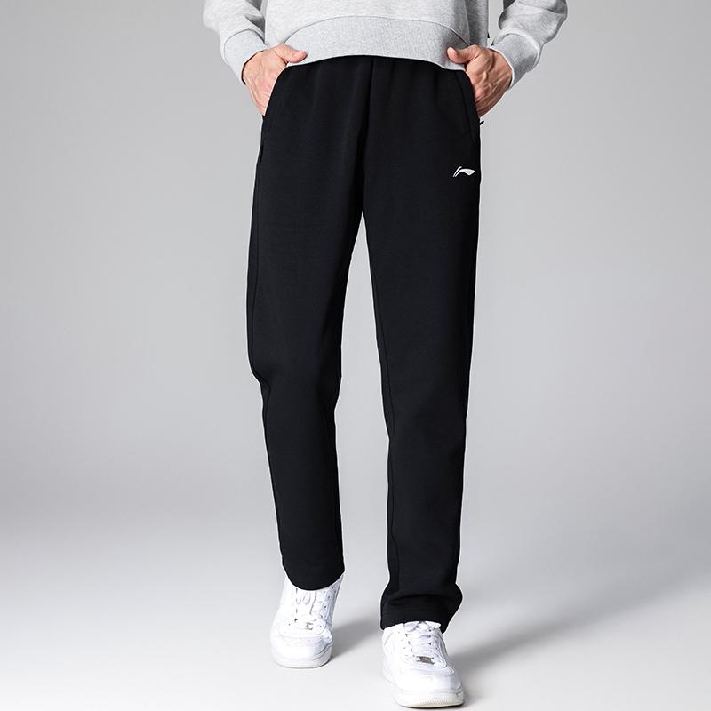 Li Ning Серия Бадминтон Повседневные Прямые Длинные Брюки Унисекс Низ AKLVD47-1