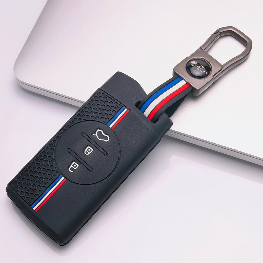 Чехол-брелок для Chery Tiggo Exeed Поверхность устойчива к царапинам Ударопрочная конструкция Мягкая текстура для удобного захвата Дизайн, простой в установке Чувствительные к нажатию кнопки
