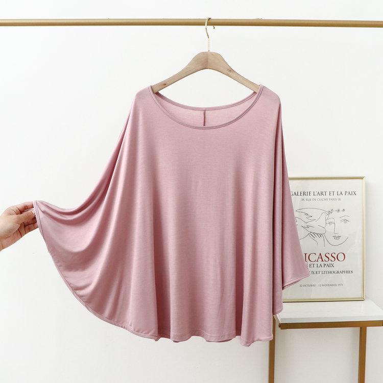 Plus Size 200 Jin Women's Batwing Sleeve Long Sleeve Modal T-Shirt