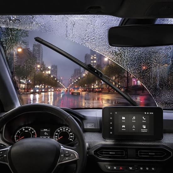 Всепогодные стеклоочистители 2 шт. Лобовое стекло для Dacia Sandero III 2020-2023, 16/24 дюйма, бескаркасные, тихие, прочные, передние стеклоочистители,