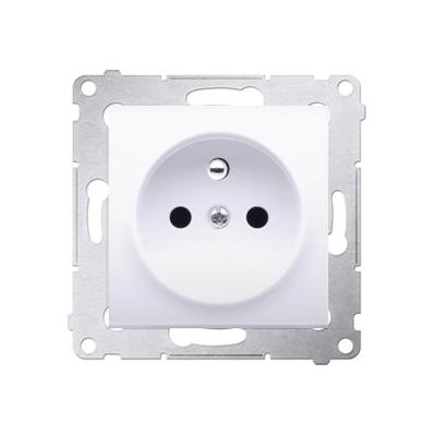 Socket with Grounding and Shutters, White Simon54