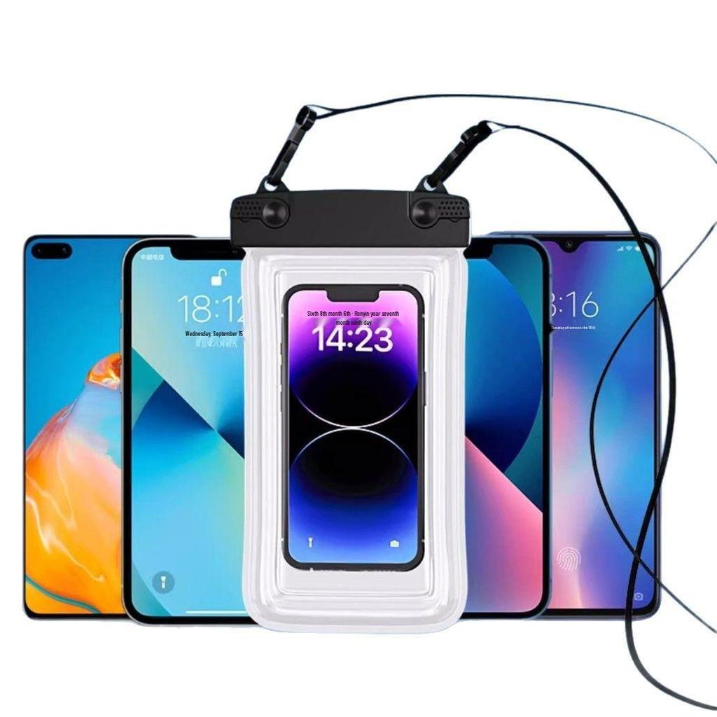 Водонепроницаемый чехол для телефона с сенсорным экраном для подводной фотографии со шнурком - Герметичный прозрачный чехол для плавания и рафтинга