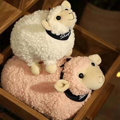 Плюшевая игрушка Овечка Сверхмягкая Декоративная Пушистая Каваи Ягненок Детская Сопровождающая Игрушка для Дивана на Подарок на День Рождения